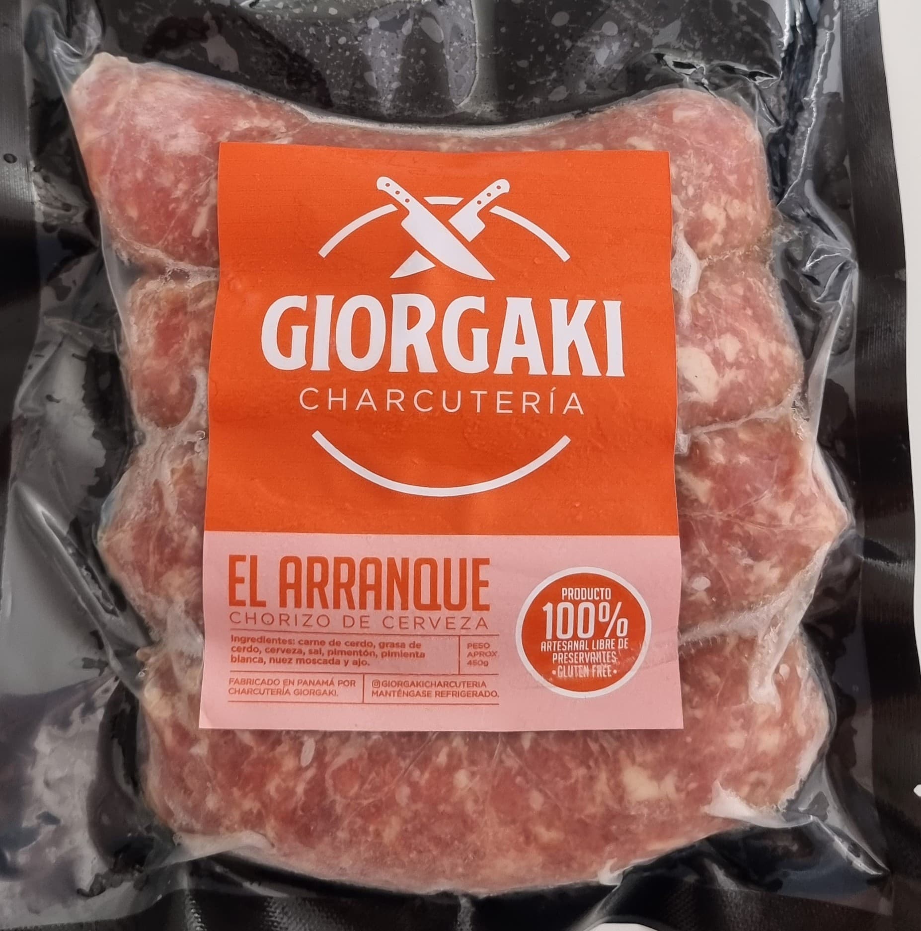 Chorizos Artesanales de Cerdo "Giorgaki EL ARRANQUE"