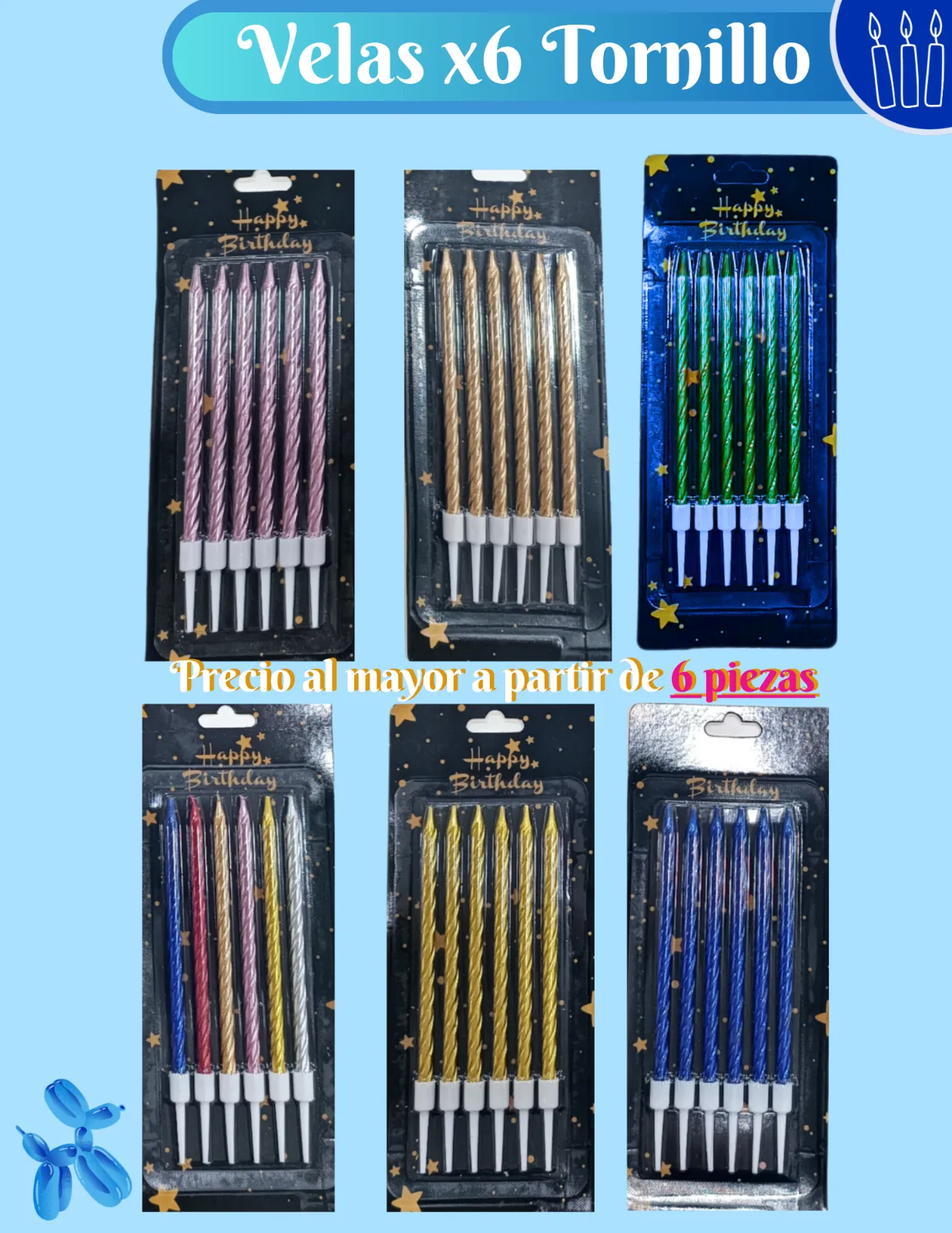 VELAS X6 TORNILLO