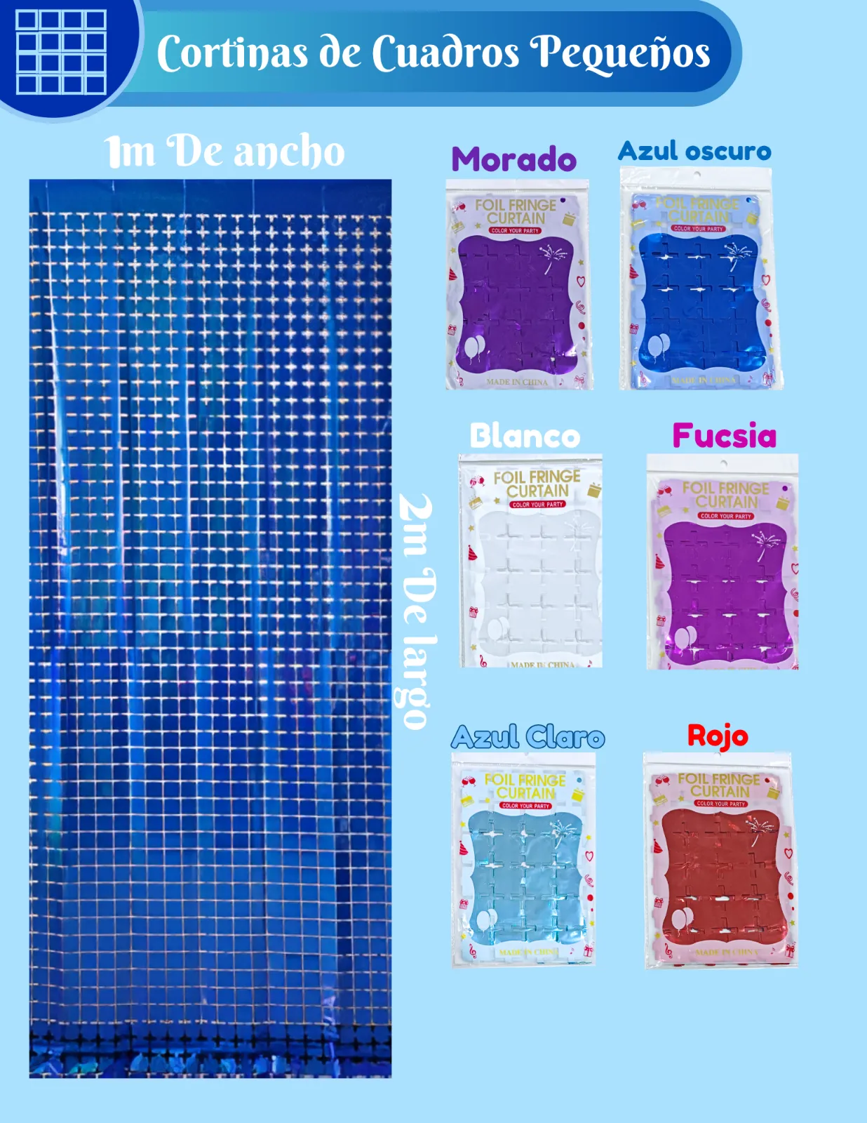CORTINAS DE CUADROS PEQUEÑOS
