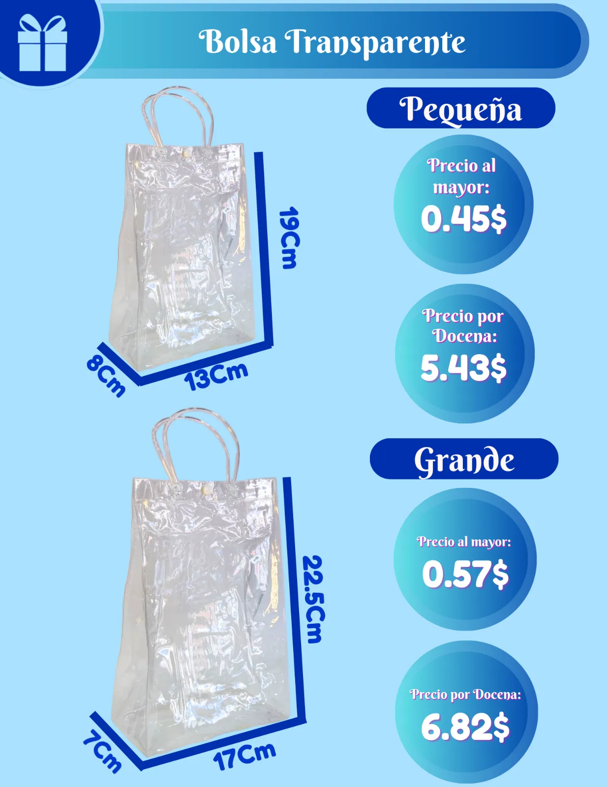 BOLSAS TRANSPARENTES