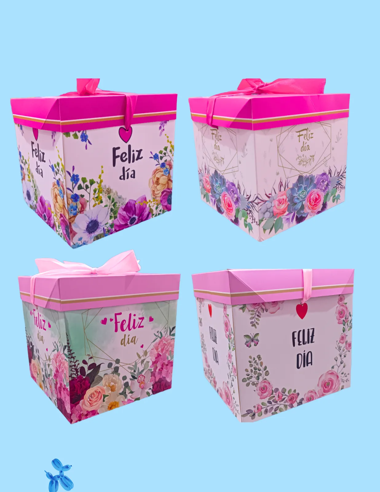 CAJAS DE REGALO ESTAMPADAS FELIZ DIA JJCCJ001