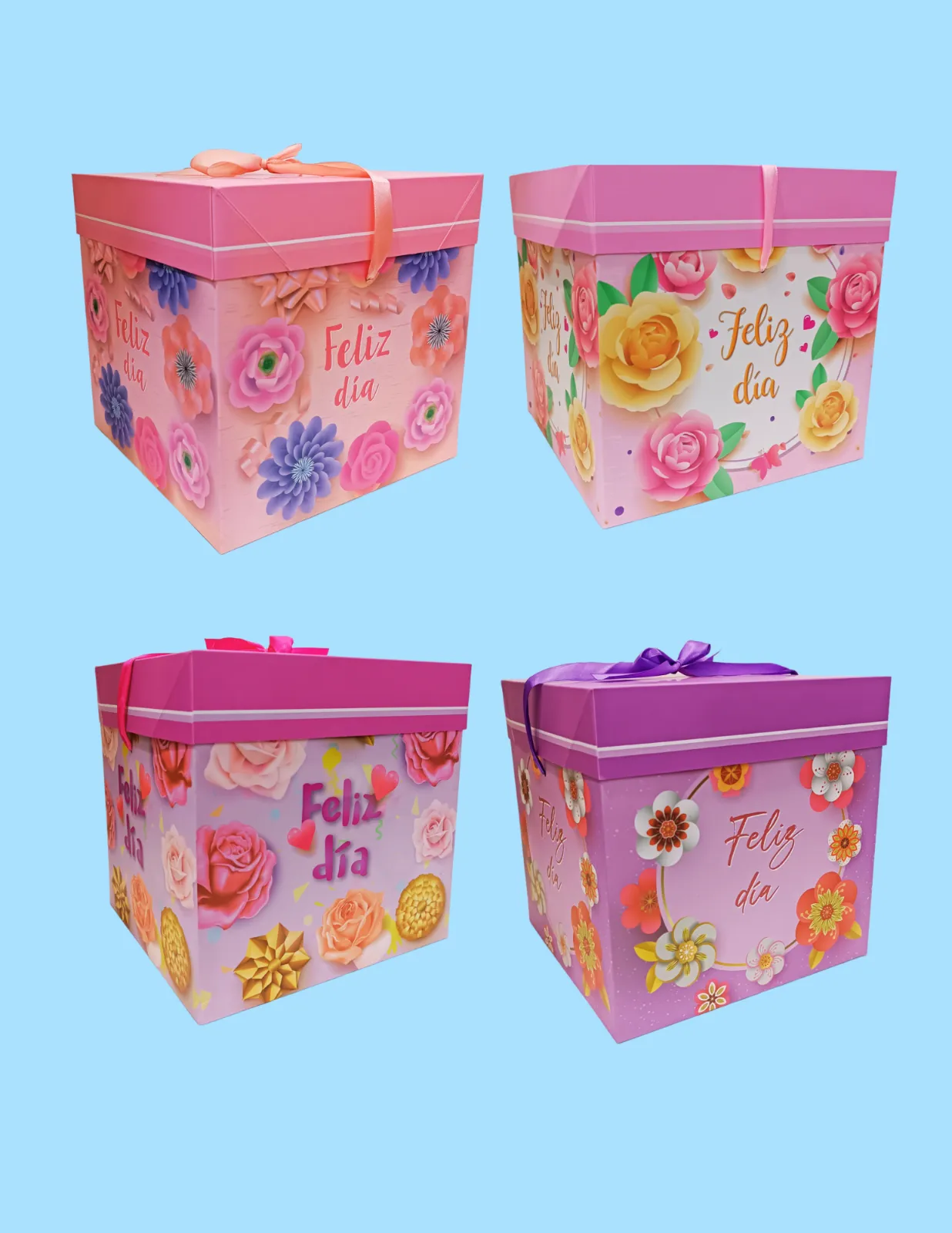 CAJAS DE REGALO ESTAMPADAS FELIZ DIA JJCCJ002