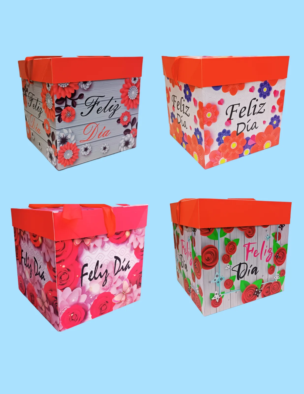 CAJAS DE REGALO ESTAMPADAS FELIZ DIA JJCCJ003