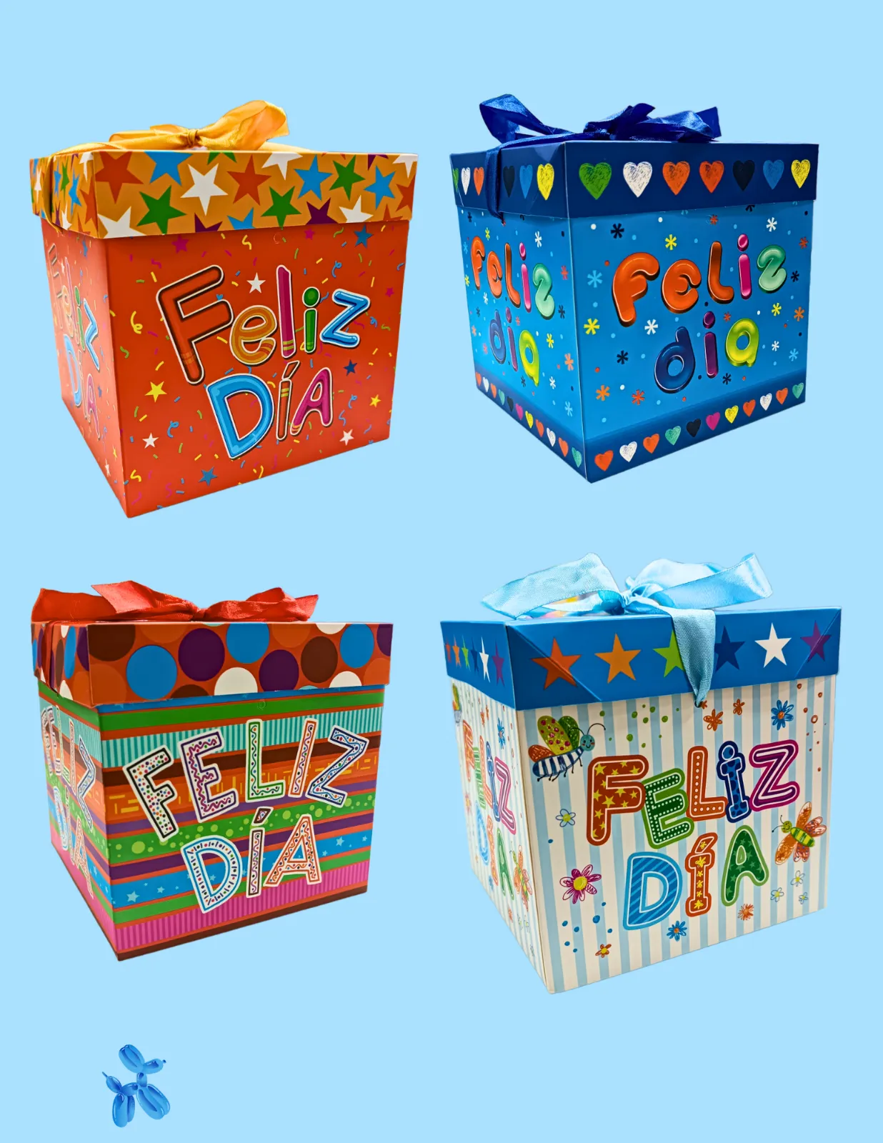 CAJAS DE REGALO ESTAMPADAS FELIZ DIA JJCCJ005