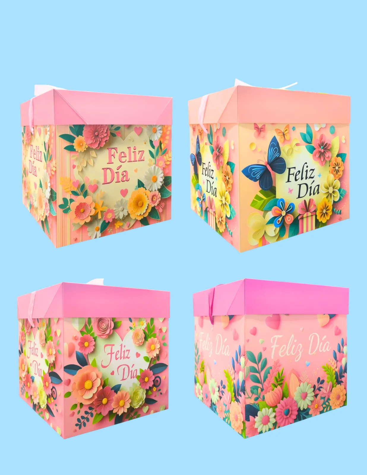 CAJAS DE REGALO ESTAMPADAS FELIZ DIA JJCCJ007