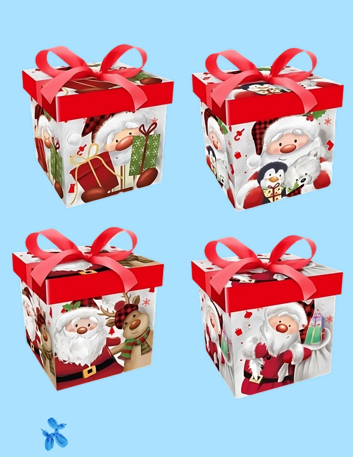 CAJAS DE REGALO ESTAMPADAS NAVIDAD JJCCJ001