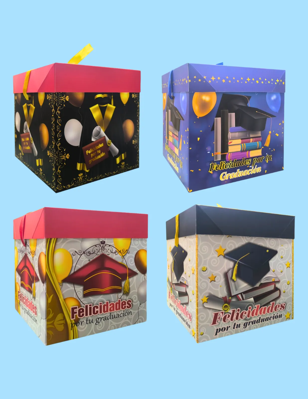 CAJAS DE REGALO ESTAMPADAS GRADUACION JJCCJ002