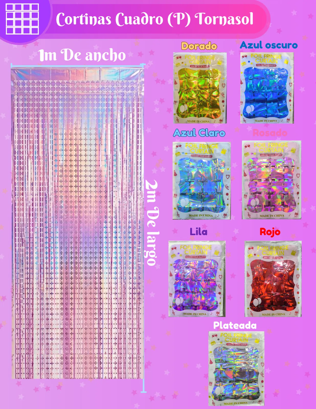 CORTINAS DE CUADROS TORNASOL