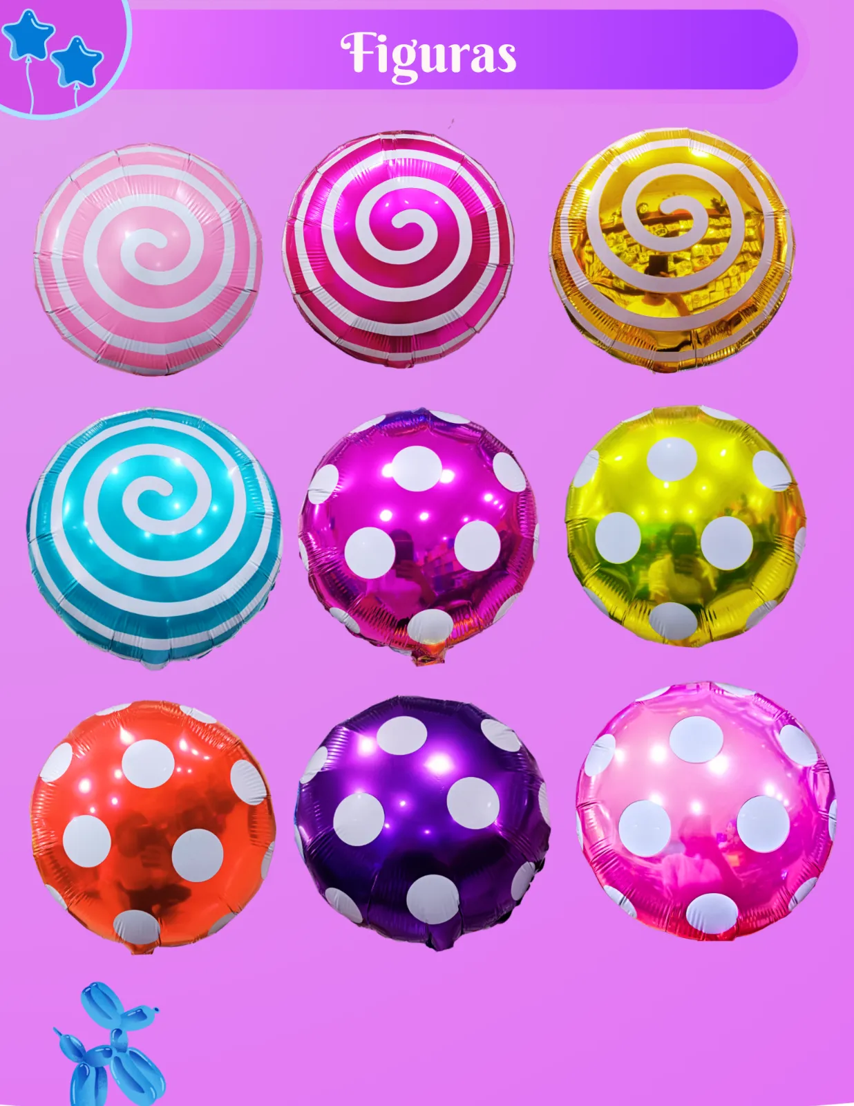 GLOBOS 18" FIGURAS