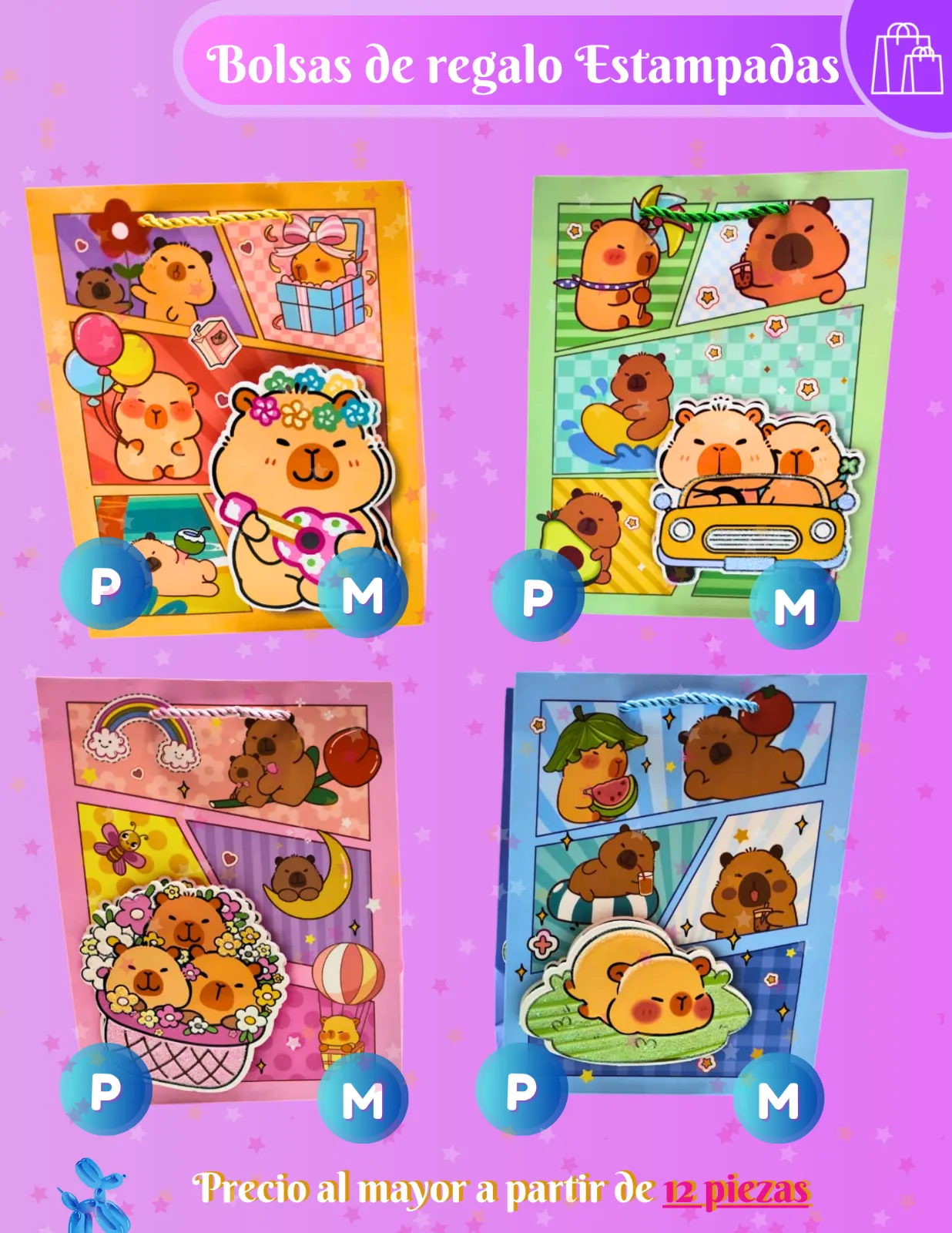 BOLSAS DE REGALO (CAPIBARA)
