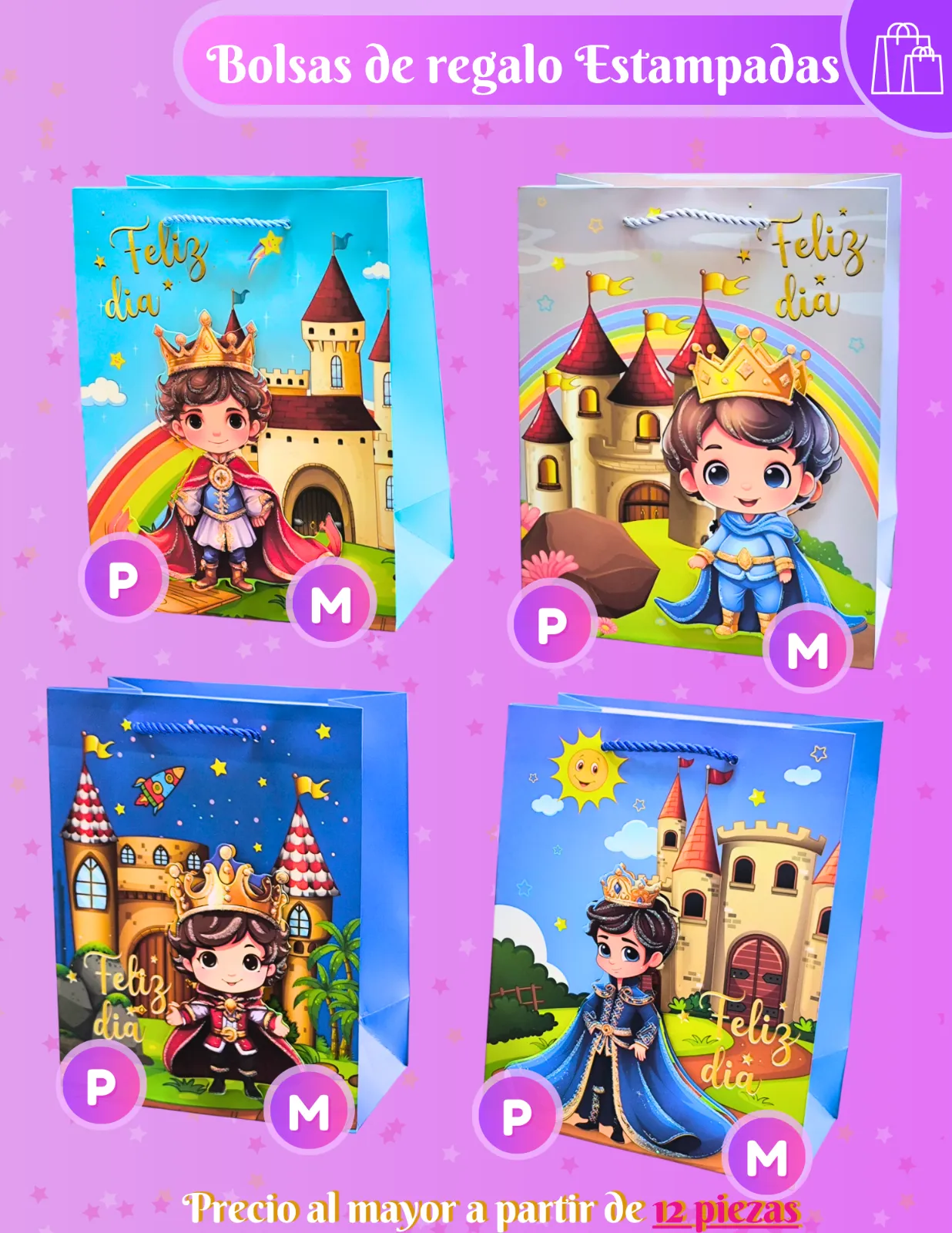 BOLSAS DE REGALO PRINCIPES JJCBR002
