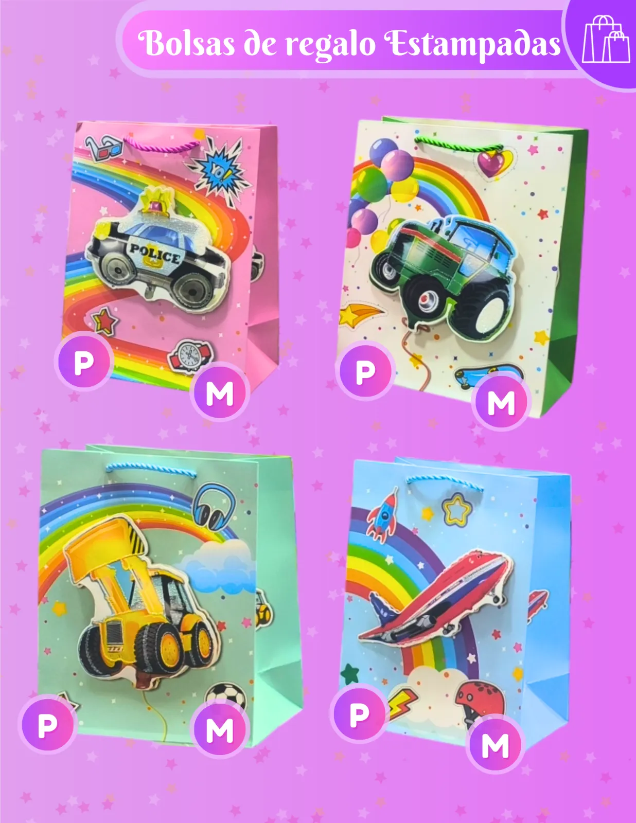 BOLSAS DE REGALO INFANTILES JJCBR001