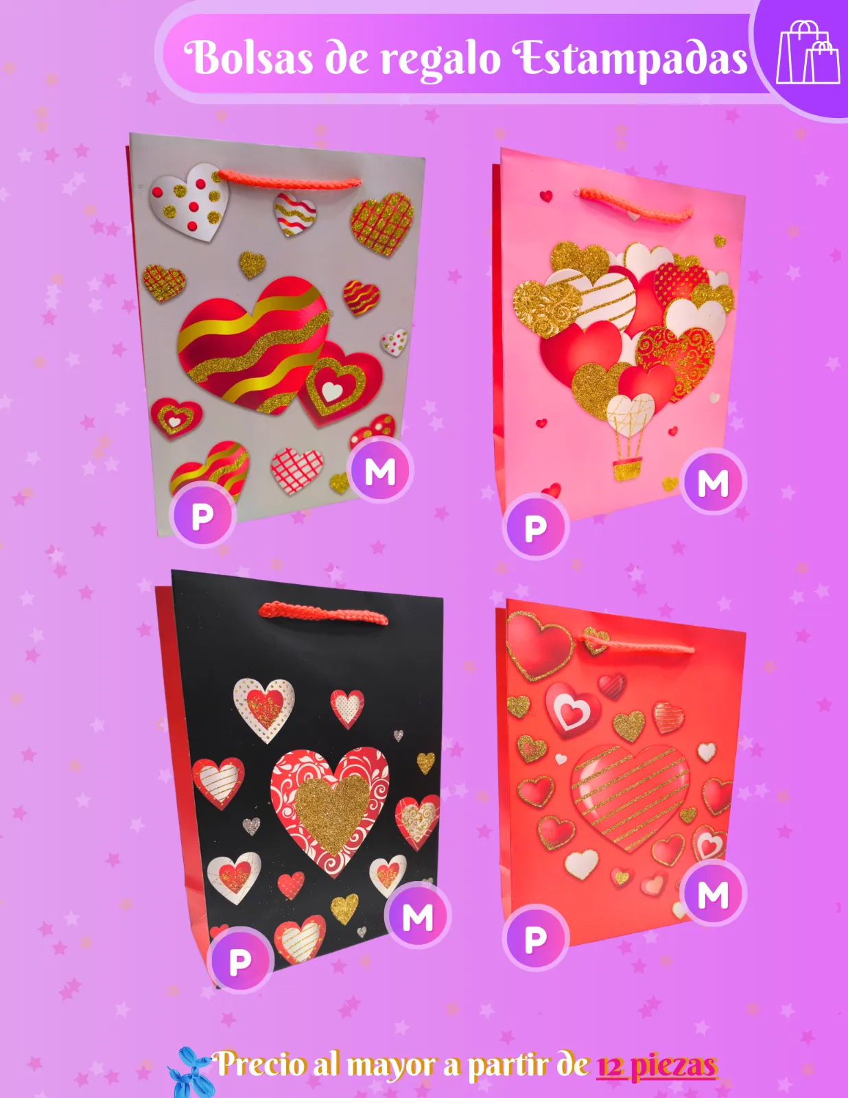 BOLSAS DE REGALO (AMOR) JJCBR003