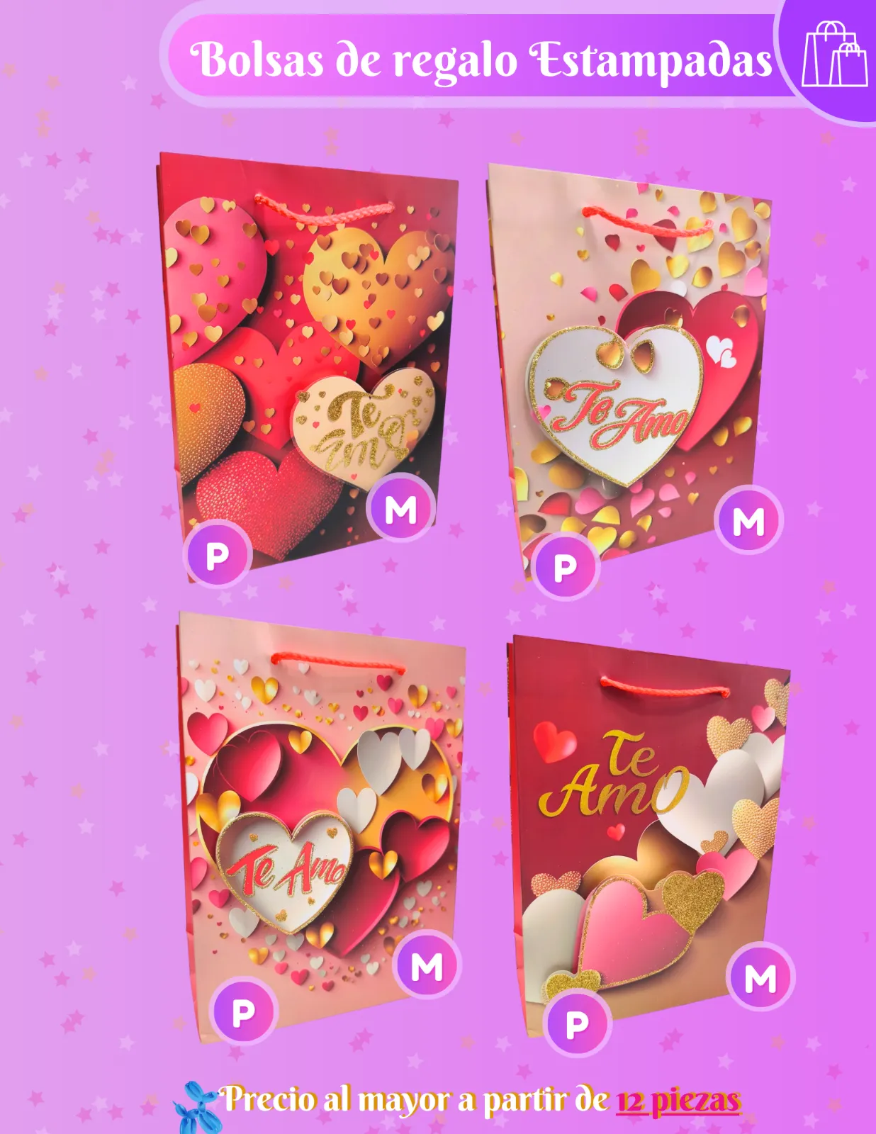 BOLSAS DE REGALO (AMOR) JJCBR004