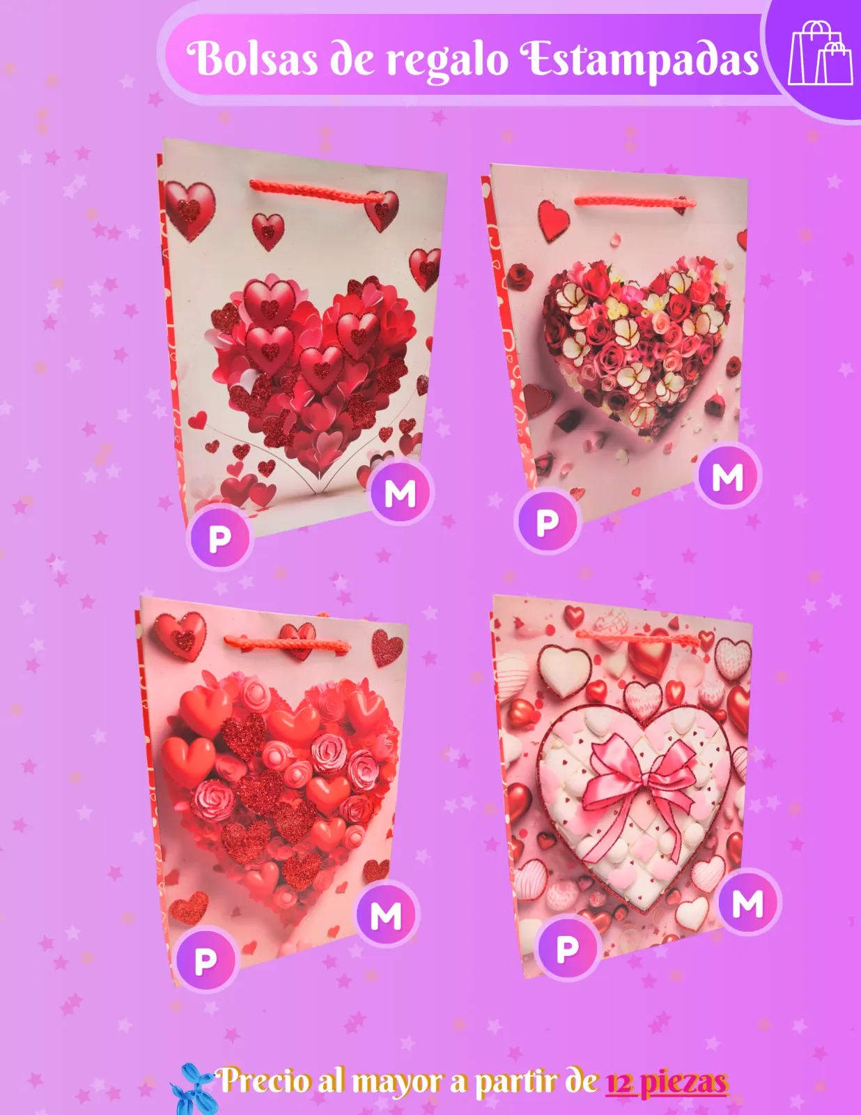 BOLSAS DE REGALO (AMOR) JJCBR005