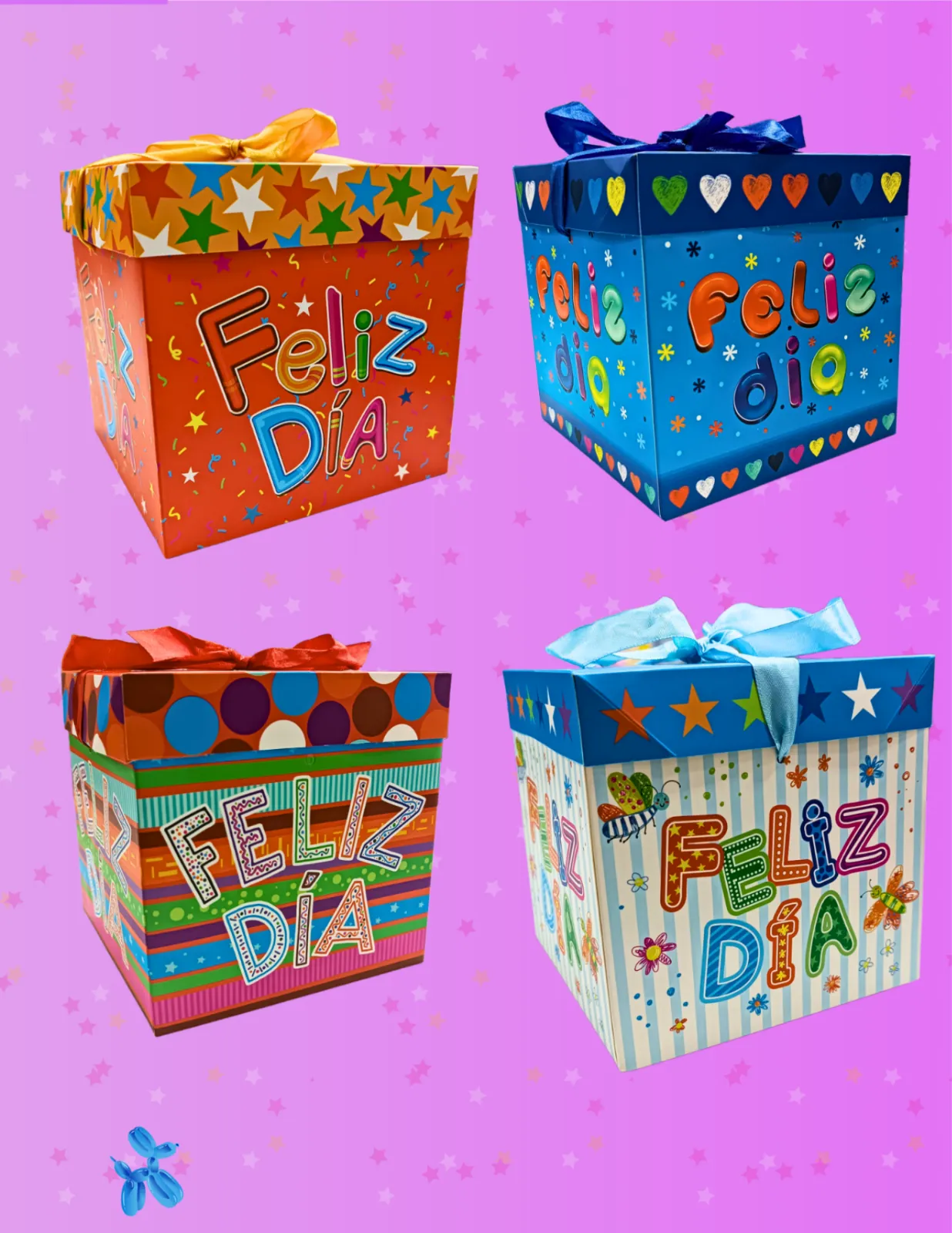 CAJAS DE REGALO ESTAMPADAS FELIZ DIA JJCCJ005
