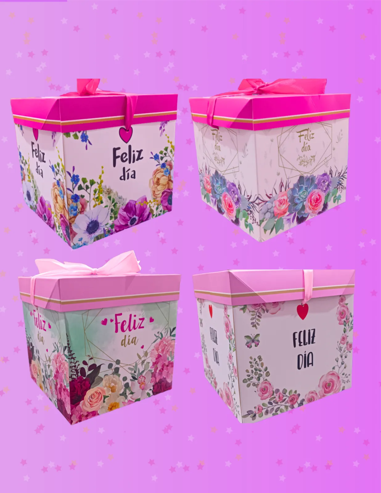 CAJAS DE REGALO ESTAMPADAS FELIZ DIA JJCCJ001