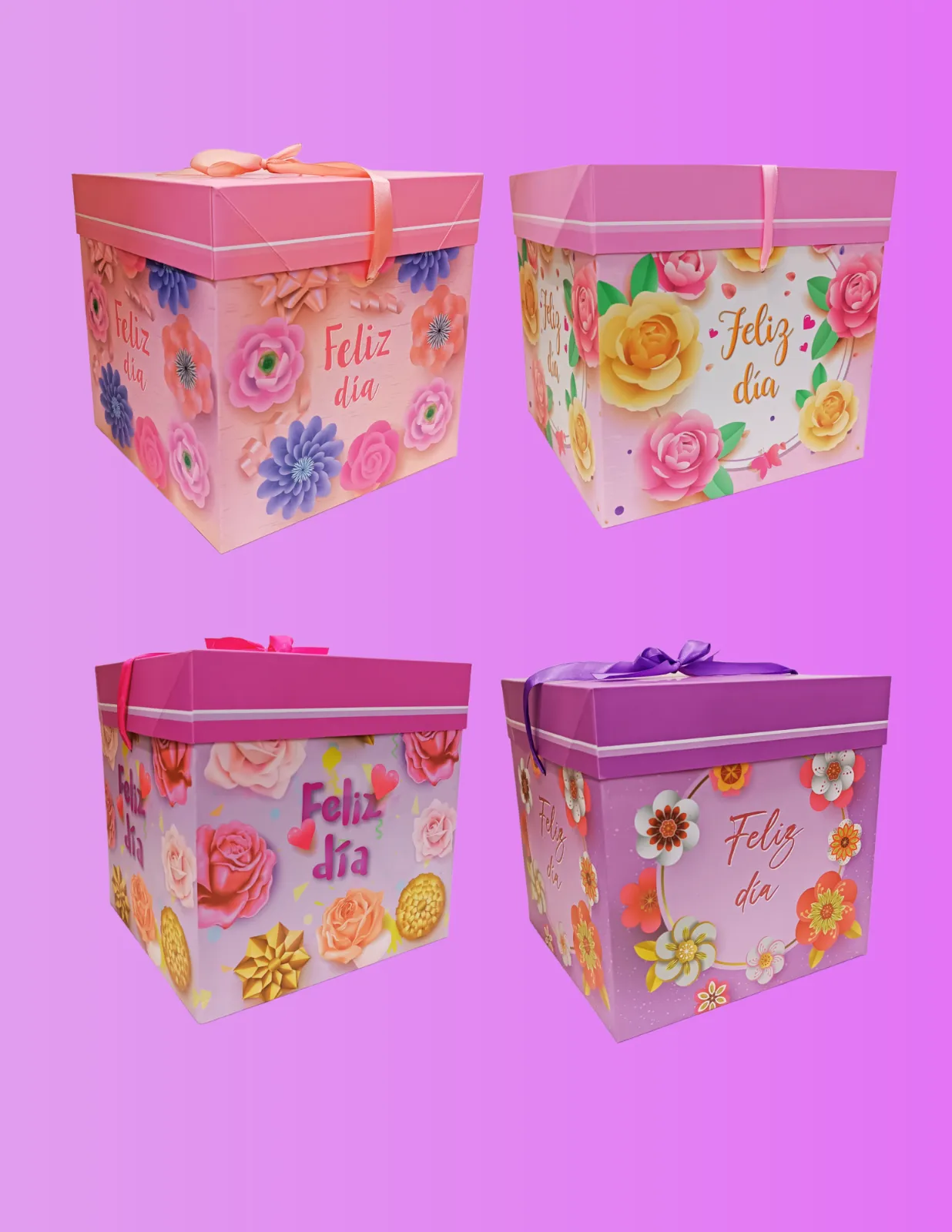 CAJAS DE REGALO ESTAMPADAS FELIZ DIA JJCCJ002
