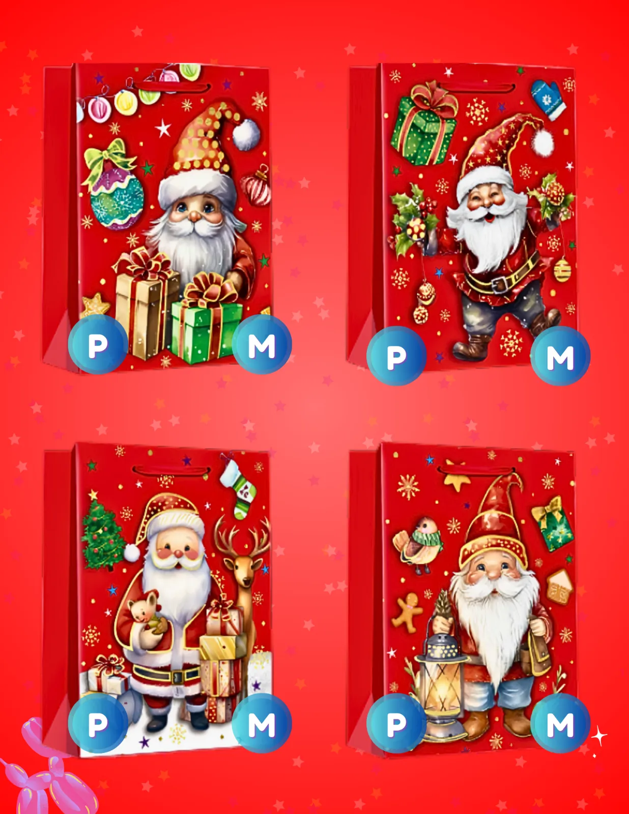 BOLSAS DE REGALO NAVIDAD JJCBR006