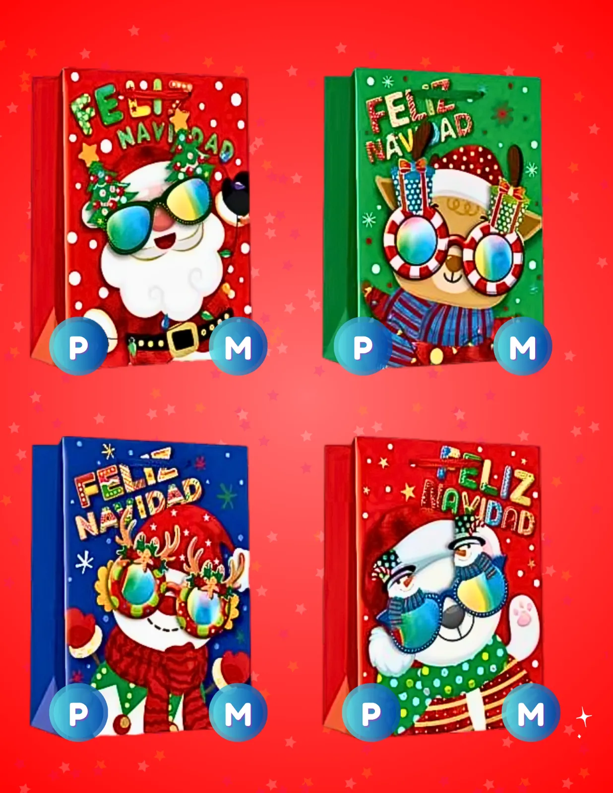 BOLSAS DE REGALO NAVIDAD JJCBR007