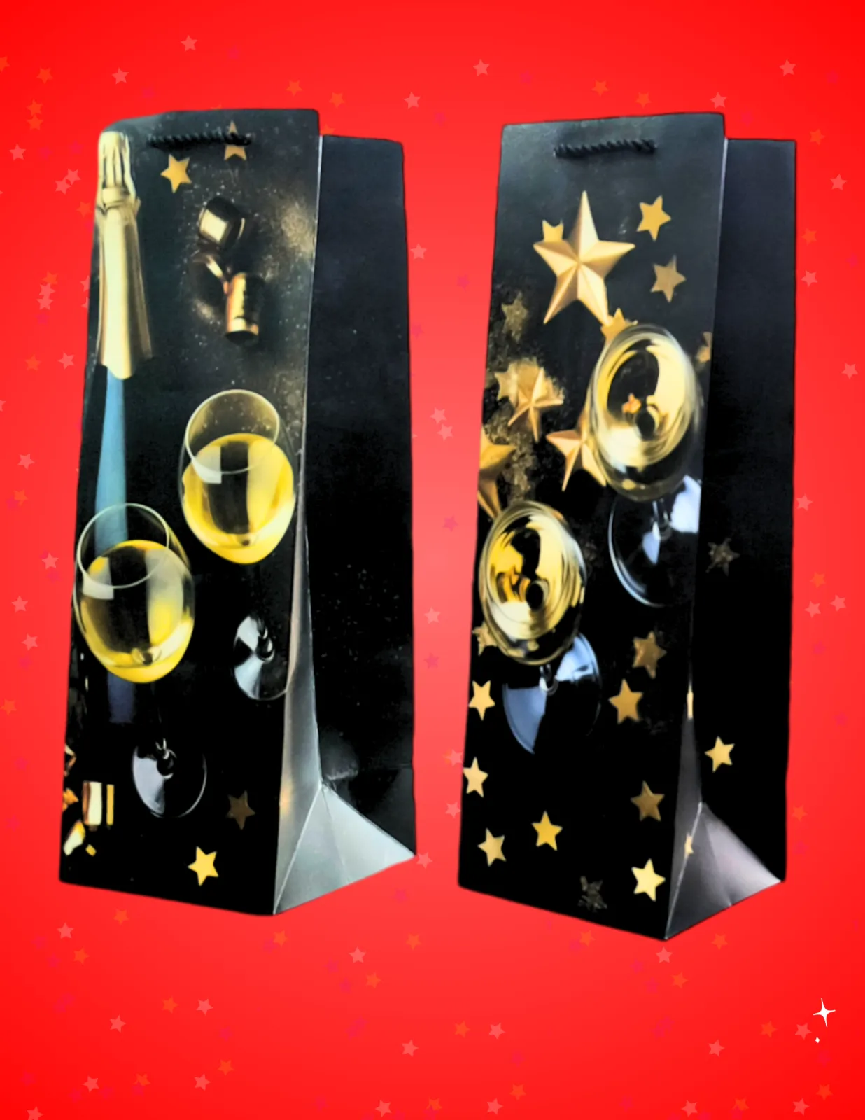 BOLSAS DE REGALO PARA BOTELLAS (NAVIDAD)