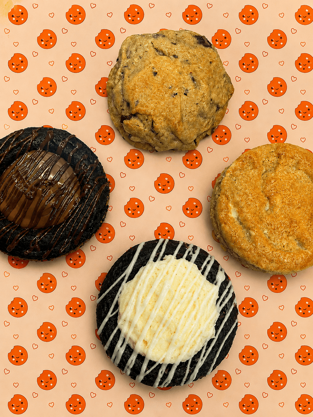 Box x4 cookies clásicas a elección