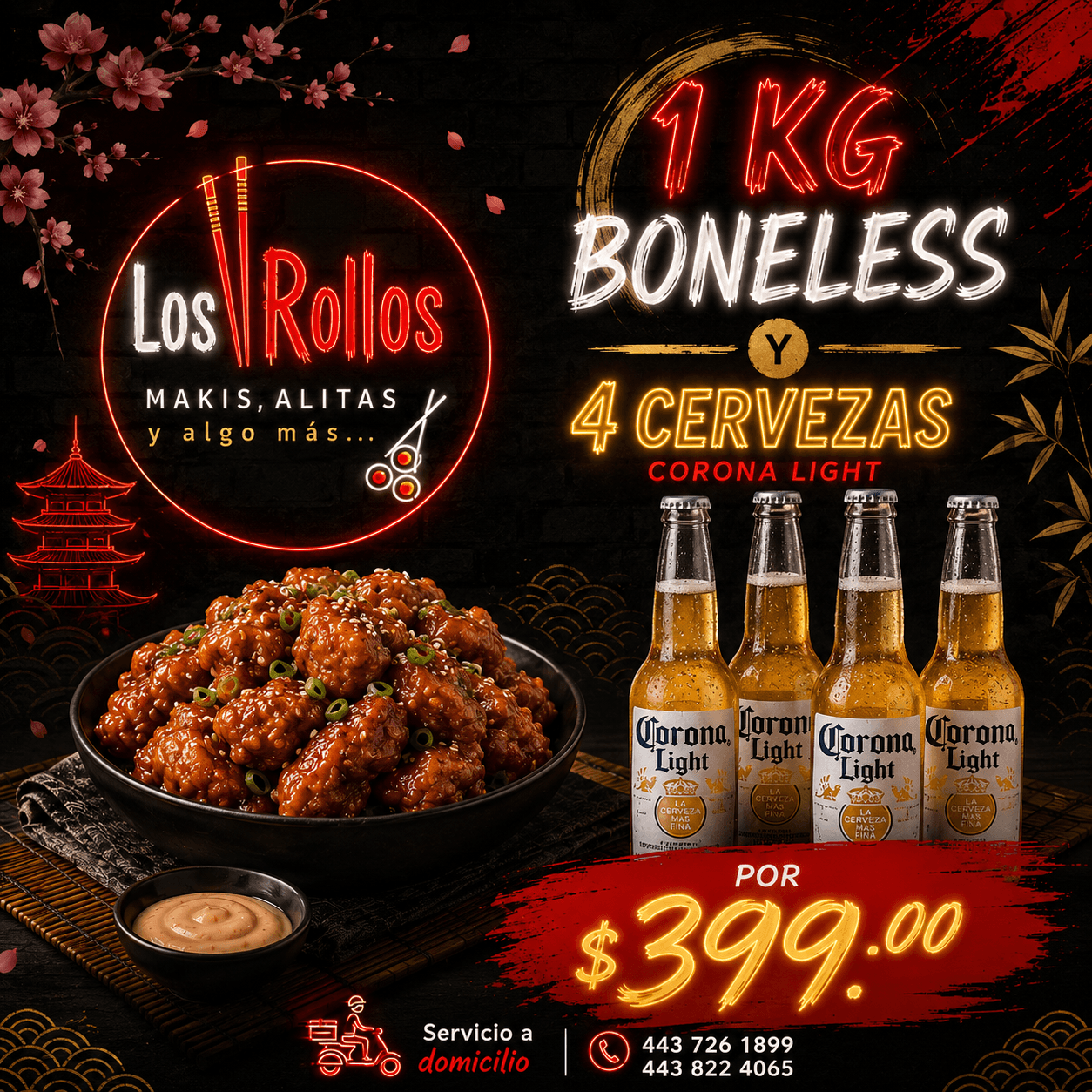 1 kg Boneless mas cerveza