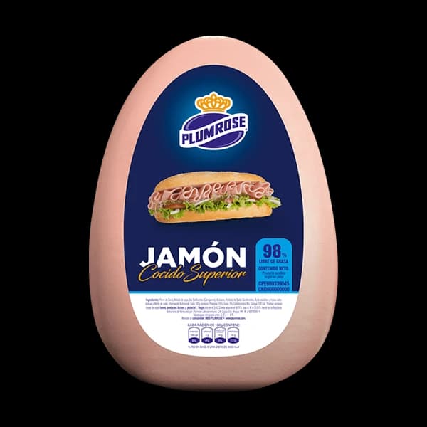 Plumrose Jamon De Pierna Cocido Superior 250Gr Aprox