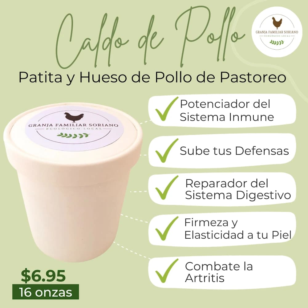 PRECIO ESPECIAL Caldo Revitalizador de Hueso y Patita de Pollo
