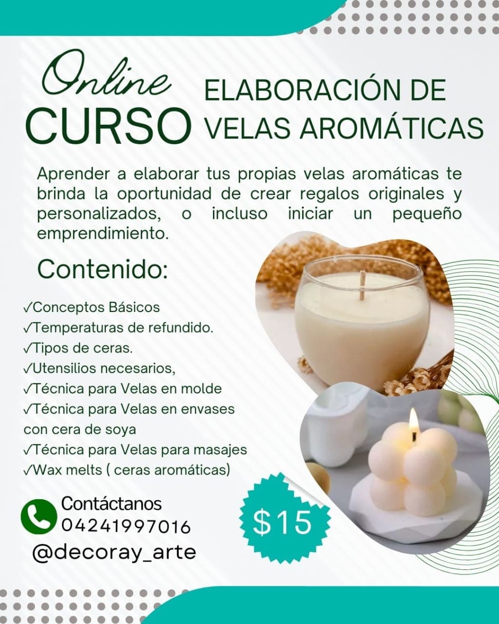 Elaboración de velas Artesanales