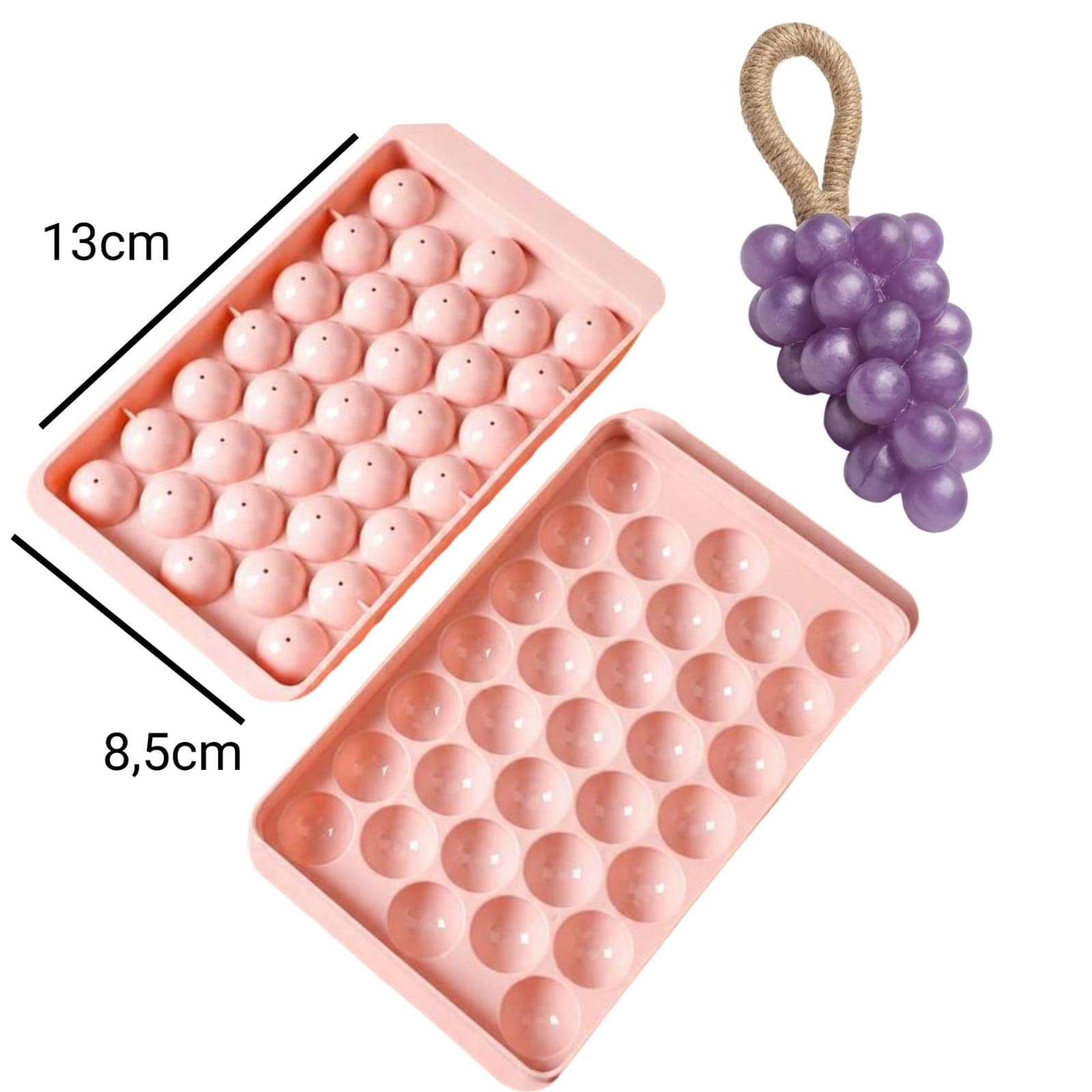 Molde de esferas para mini uvas