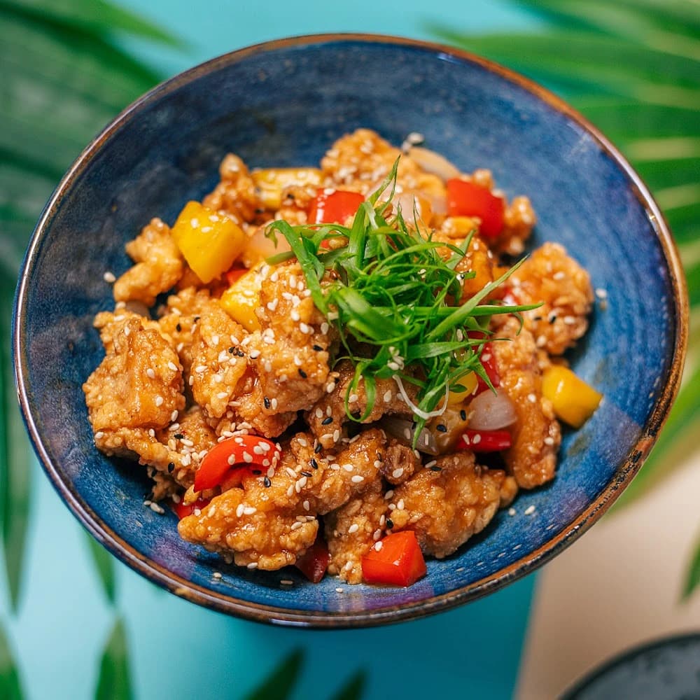 Pollo agridulce