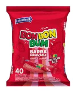 Bon Bon Bum Barra Crunchy Enam Fresa