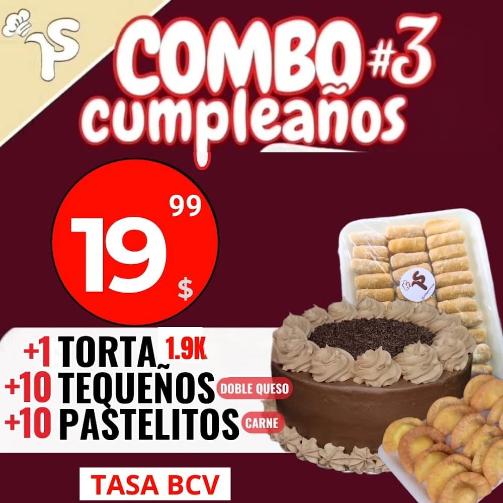 Combo cumpleaños TRES Torta 1