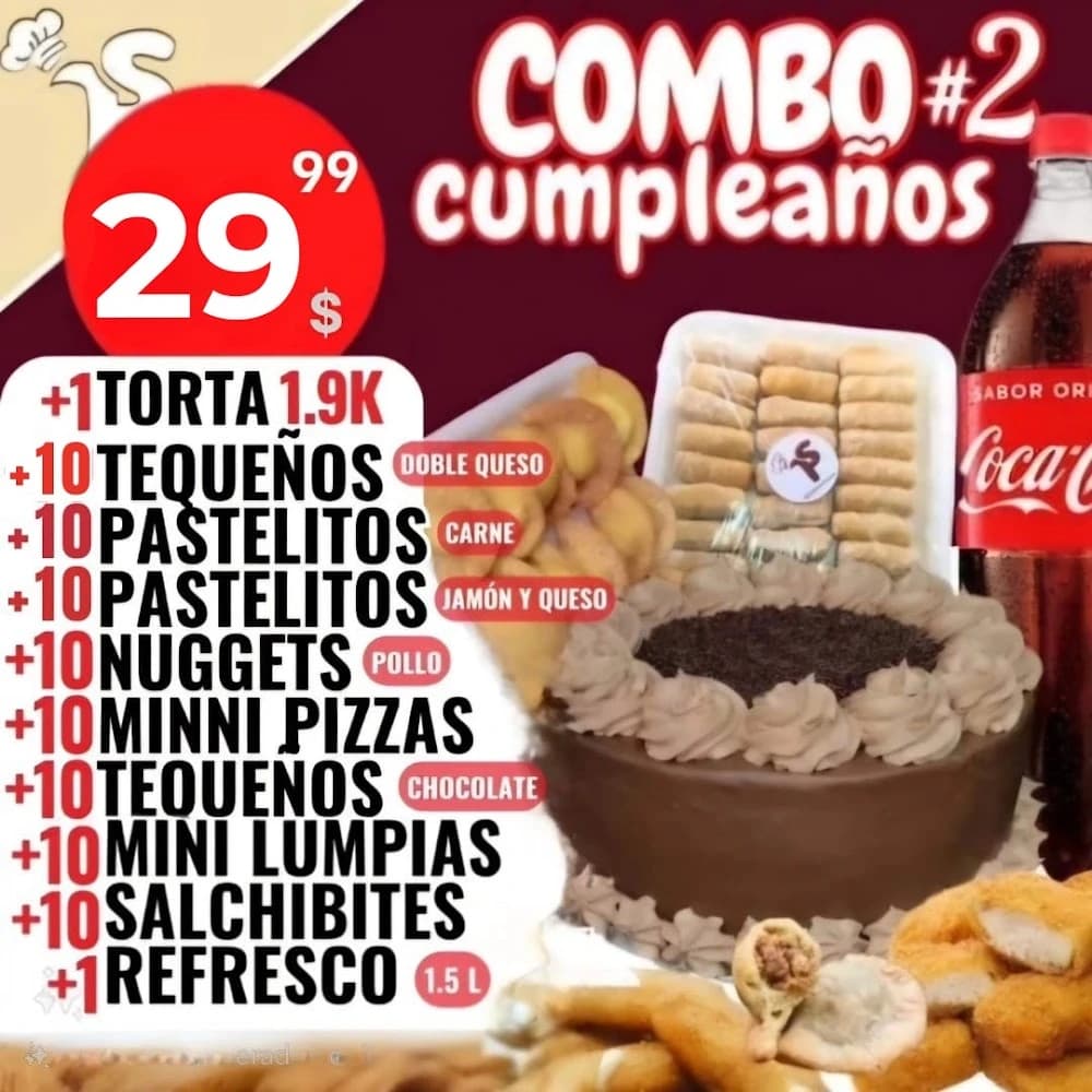 Combo cumpleaños DOS Torta 1