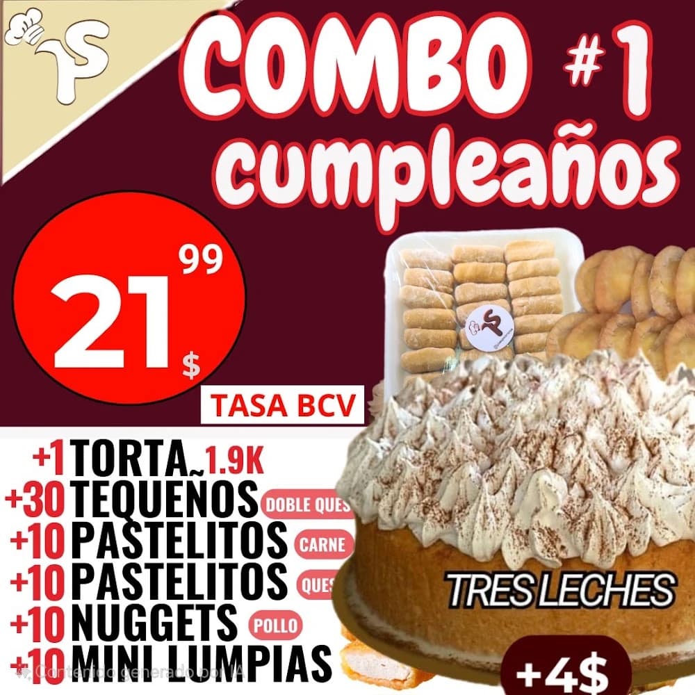 Combo cumpleaños Torta 13