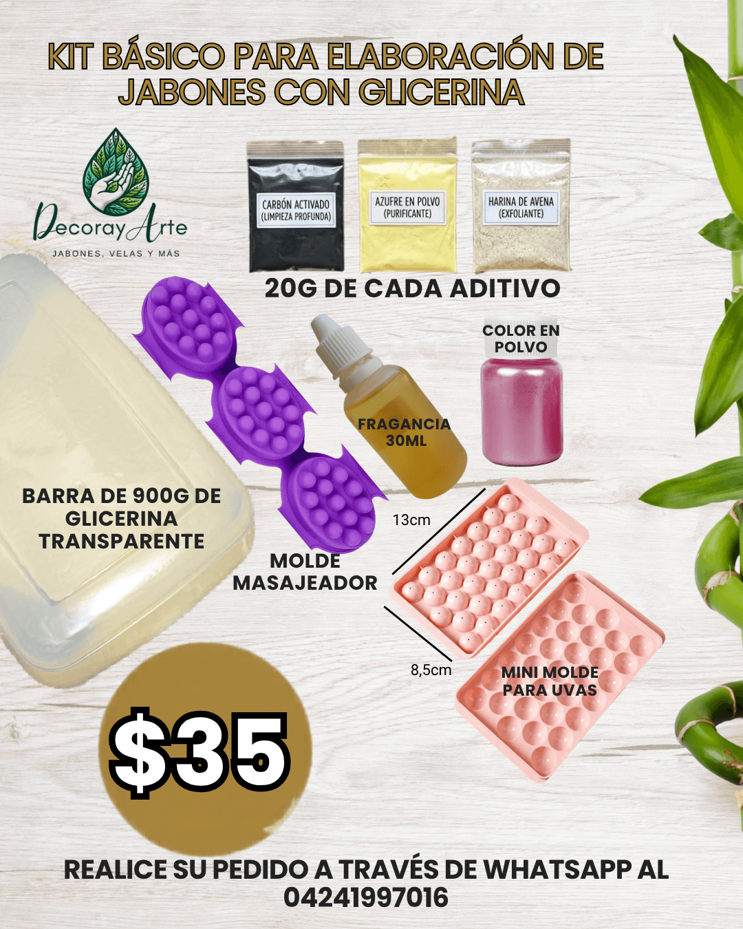 Kit para jabones con glicerina