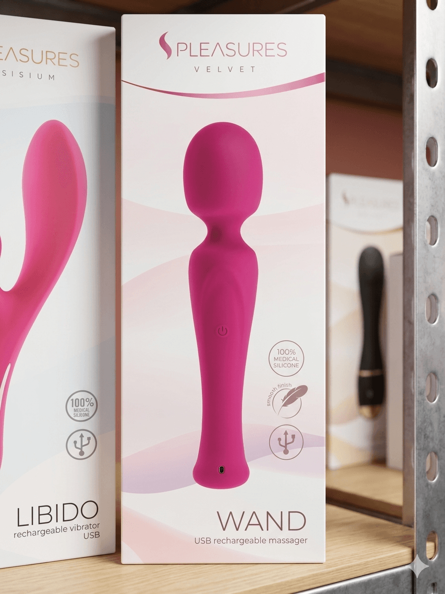 Masajeador Wand de Pleasures Velvet ✨